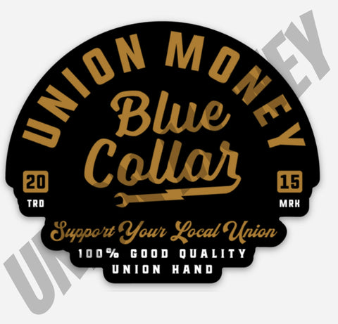 UM Blue Collar Sticker
