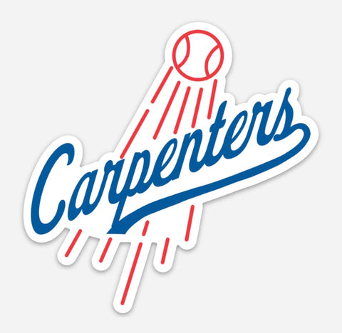 Dodgers CARPENTERS sticker