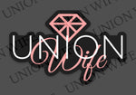 Union Wife Diamond Logo Sticker