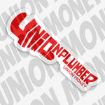 Union Plumber Wrench Sticker