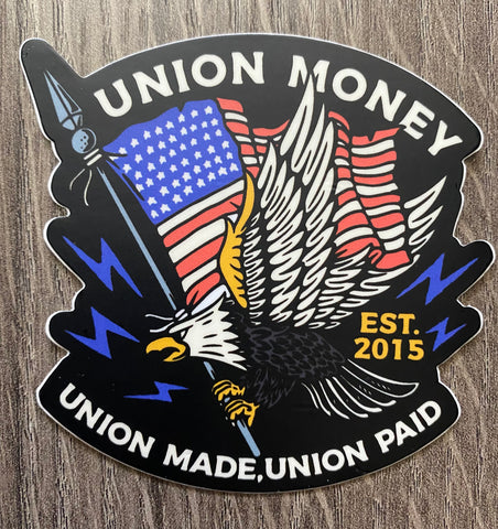 Union Made, Union Paid Sticker