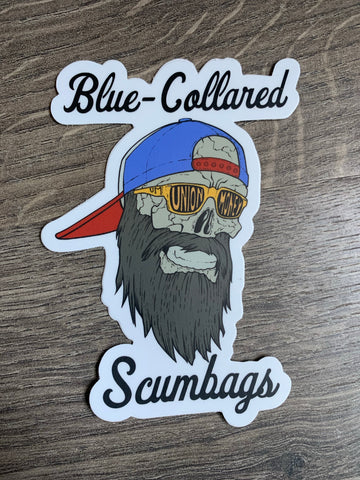 Blue Collared Scumbags - sticker