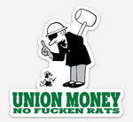 No Rats Exterminator Sticker