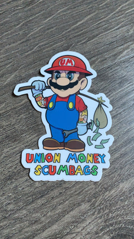 Mario Scumbag sticker