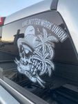 Live Better Work Union truck sticker