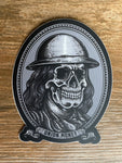 Ben Franklin Skull- sticker