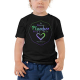 A Union Plumber has my HEART- Toddler Short Sleeve Tee