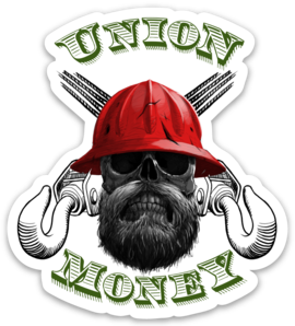 Union Money OPERATORS sticker 3"x3"